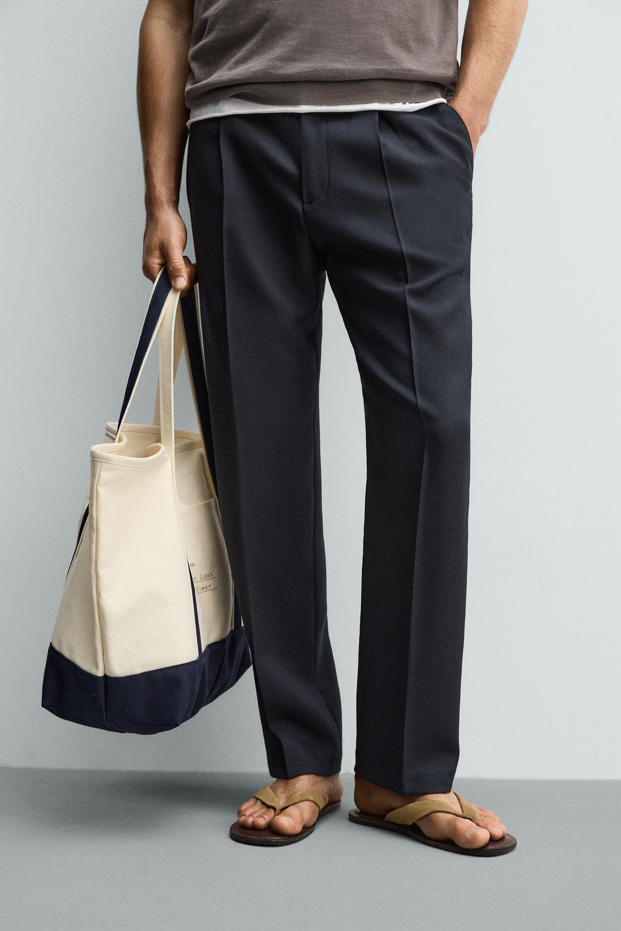 100% WOOL REGULAR FIT PANTS